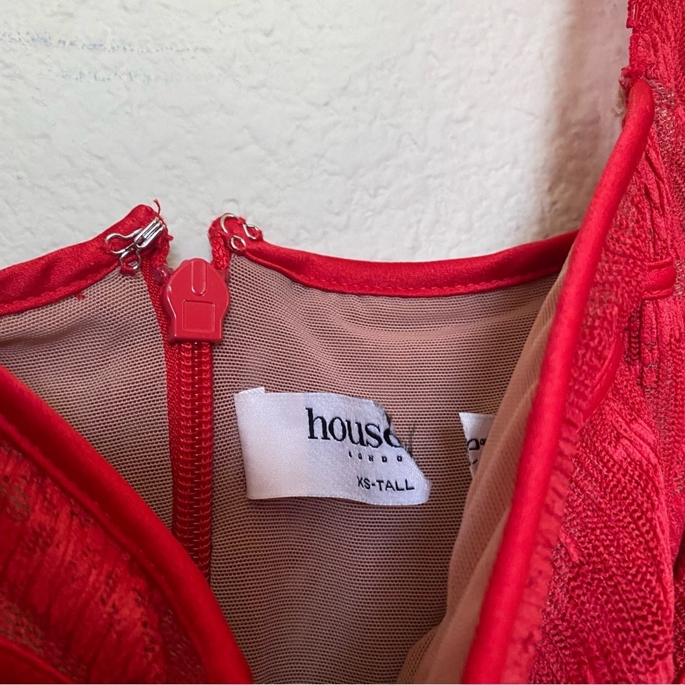House of CB ‘Analissa’ Scarlett Lace Corset Mini Dress NWOT size XS Taller‎ - Picture 6 of 14